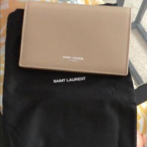 YSL bifold card case smooth leather wallet